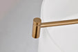 Pendant Nuvo 60-8204 Liam - 3 Light Pendant - Burnished Brass - White Opal Glass Nuvo