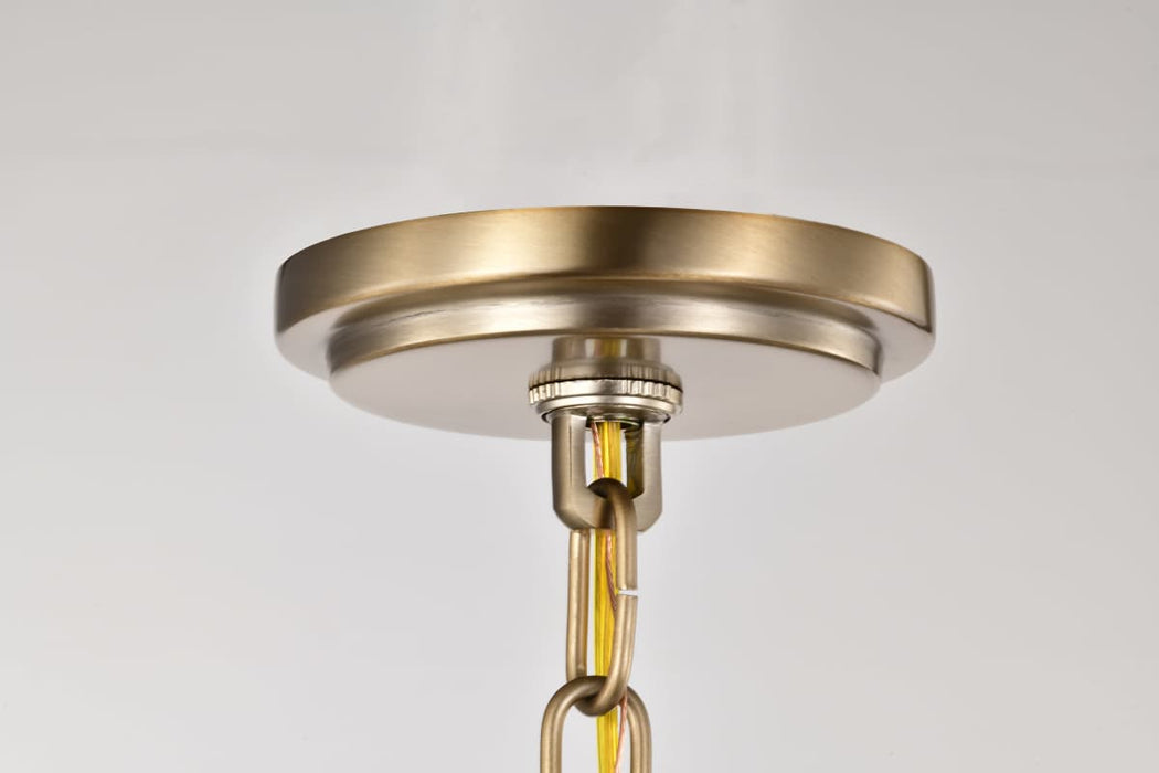 Pendant Nuvo 60-8204 Liam - 3 Light Pendant - Burnished Brass - White Opal Glass Nuvo