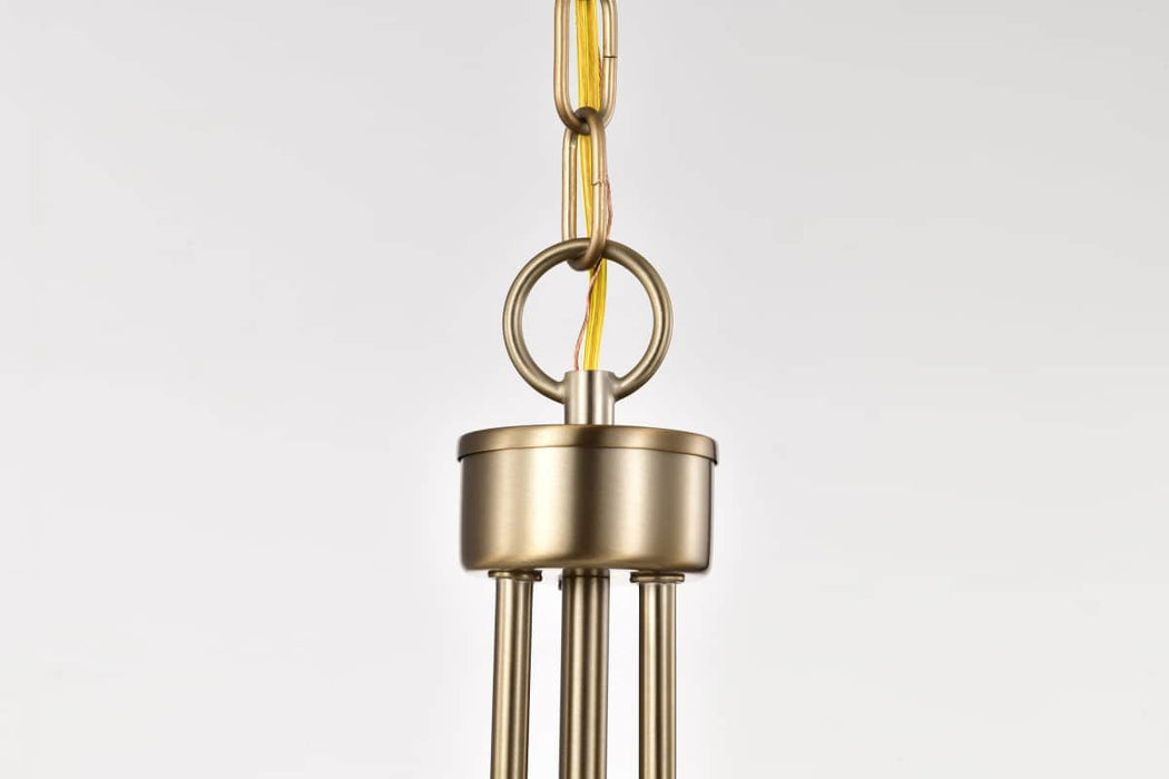 Pendant Nuvo 60-8204 Liam - 3 Light Pendant - Burnished Brass - White Opal Glass Nuvo