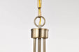 Pendant Nuvo 60-8204 Liam - 3 Light Pendant - Burnished Brass - White Opal Glass Nuvo