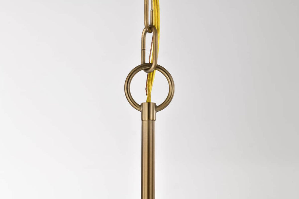 Mini Pendant Nuvo 60-8205 Liam - 1 Light Mini Pendant - Burnished Brass - White Opal Glass Nuvo