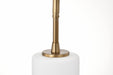 Mini Pendant Nuvo 60-8205 Liam - 1 Light Mini Pendant - Burnished Brass - White Opal Glass Nuvo