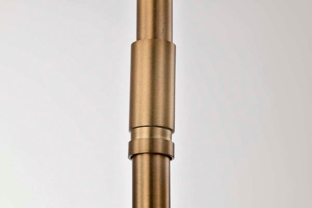 Mini Pendant Nuvo 60-8205 Liam - 1 Light Mini Pendant - Burnished Brass - White Opal Glass Nuvo