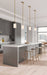 Mini Pendant Nuvo 60-8205 Liam - 1 Light Mini Pendant - Burnished Brass - White Opal Glass Nuvo