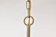 Chandelier Nuvo 60-8206 Liam - 6 Light Chandelier - Burnished Brass - White Opal Glass Nuvo