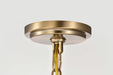 Chandelier Nuvo 60-8206 Liam - 6 Light Chandelier - Burnished Brass - White Opal Glass Nuvo