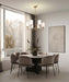 Chandelier Nuvo 60-8206 Liam - 6 Light Chandelier - Burnished Brass - White Opal Glass Nuvo