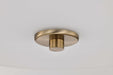 Flush Mount Nuvo 60-8207 Liam - 3 Light Flush Mount - Burnished Brass - White Opal Glass Nuvo