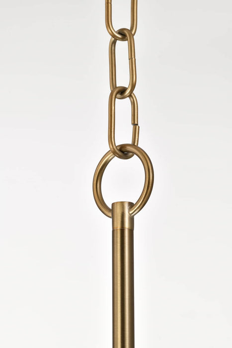 Pendant Nuvo 60-8208 Liam - 3 Light Island Pendant - Burnished Brass - White Opal Glass Nuvo
