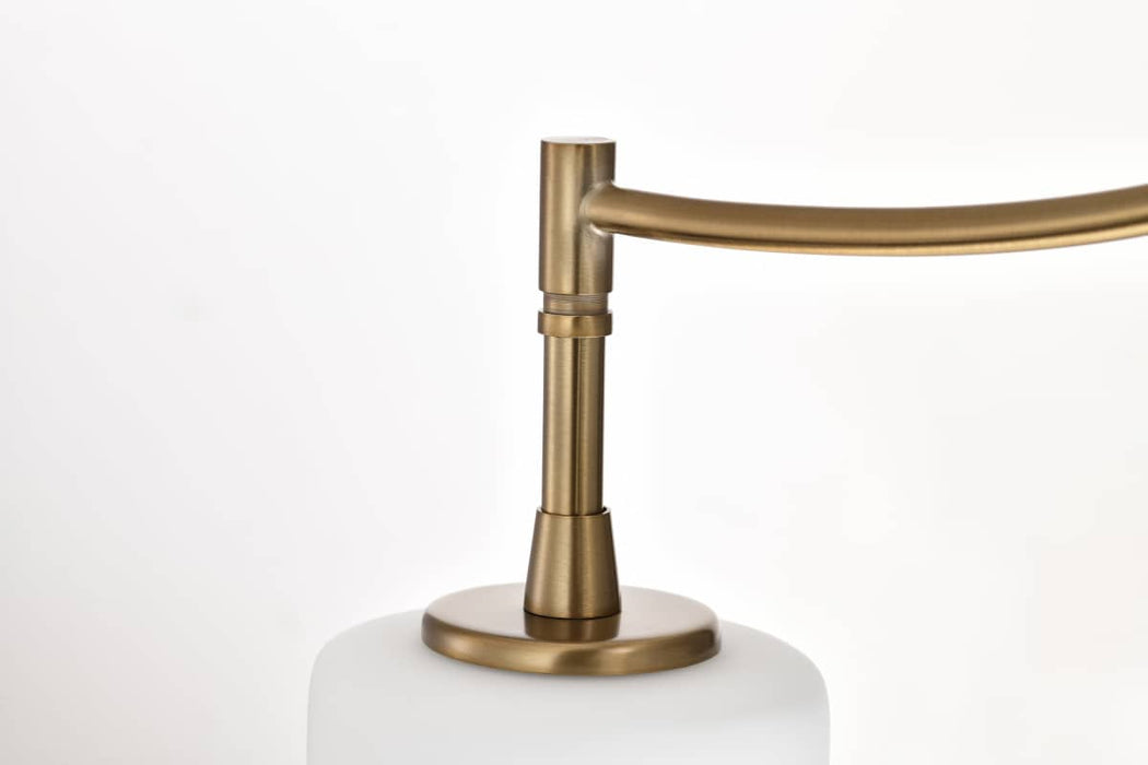 Pendant Nuvo 60-8208 Liam - 3 Light Island Pendant - Burnished Brass - White Opal Glass Nuvo