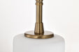 Pendant Nuvo 60-8208 Liam - 3 Light Island Pendant - Burnished Brass - White Opal Glass Nuvo
