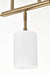 Pendant Nuvo 60-8208 Liam - 3 Light Island Pendant - Burnished Brass - White Opal Glass Nuvo