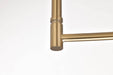 Chandelier Nuvo 60-8209 Liam - 9 Light Chandelier - Burnished Brass - White Opal Glass Nuvo