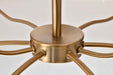 Chandelier Nuvo 60-8209 Liam - 9 Light Chandelier - Burnished Brass - White Opal Glass Nuvo
