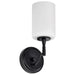 Vanity Nuvo 60-8211 Liam - 1 Light Vanity - Matte Black - White Opal Glass Nuvo