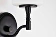 Vanity Nuvo 60-8211 Liam - 1 Light Vanity - Matte Black - White Opal Glass Nuvo