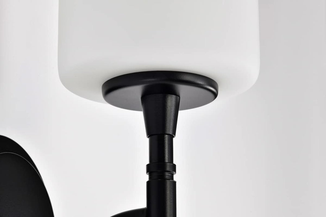 Vanity Nuvo 60-8211 Liam - 1 Light Vanity - Matte Black - White Opal Glass Nuvo