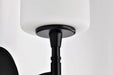 Vanity Nuvo 60-8211 Liam - 1 Light Vanity - Matte Black - White Opal Glass Nuvo
