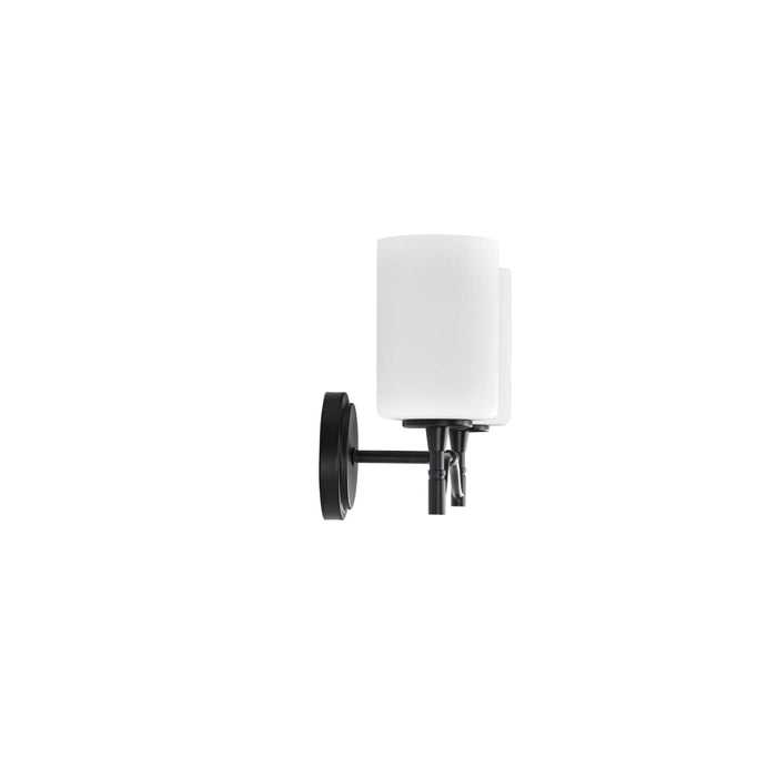Vanity Nuvo 60-8212 Liam - 2 Light Vanity - Matte Black - White Opal Glass Nuvo