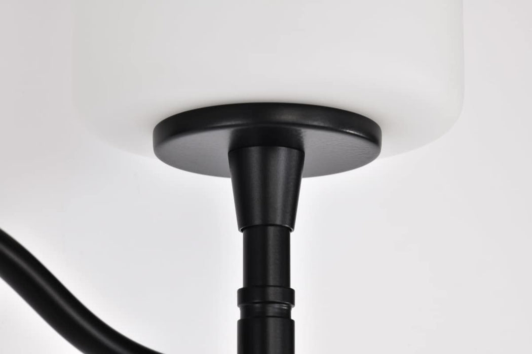 Vanity Nuvo 60-8212 Liam - 2 Light Vanity - Matte Black - White Opal Glass Nuvo