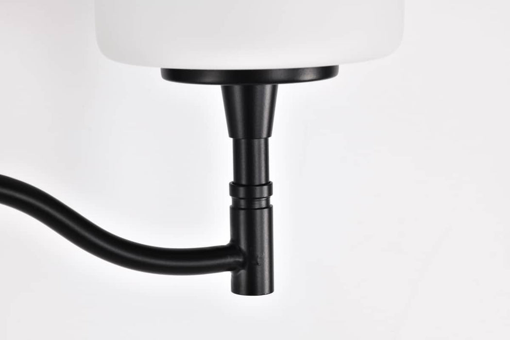 Vanity Nuvo 60-8212 Liam - 2 Light Vanity - Matte Black - White Opal Glass Nuvo