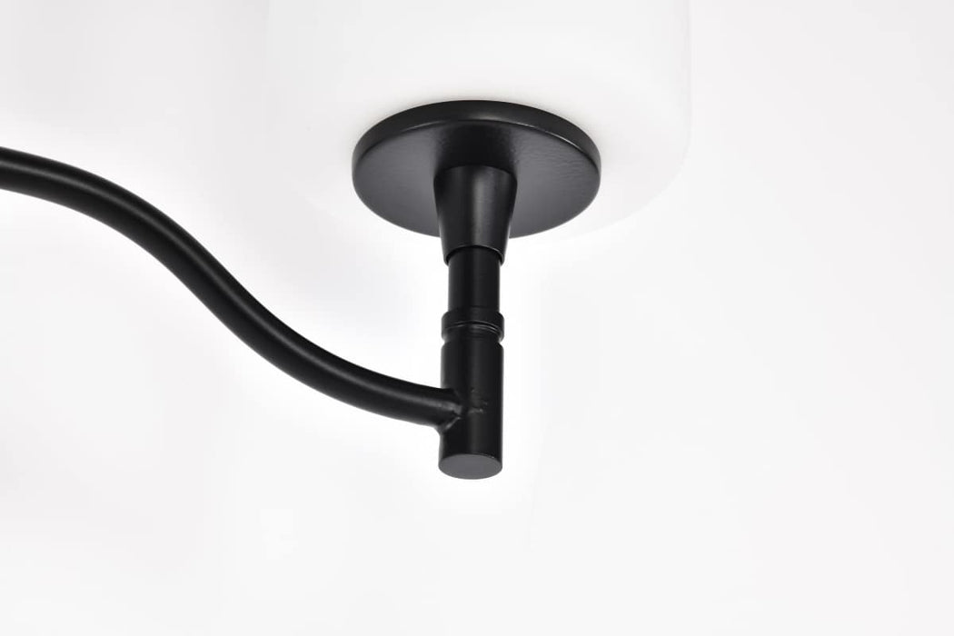 Vanity Nuvo 60-8212 Liam - 2 Light Vanity - Matte Black - White Opal Glass Nuvo