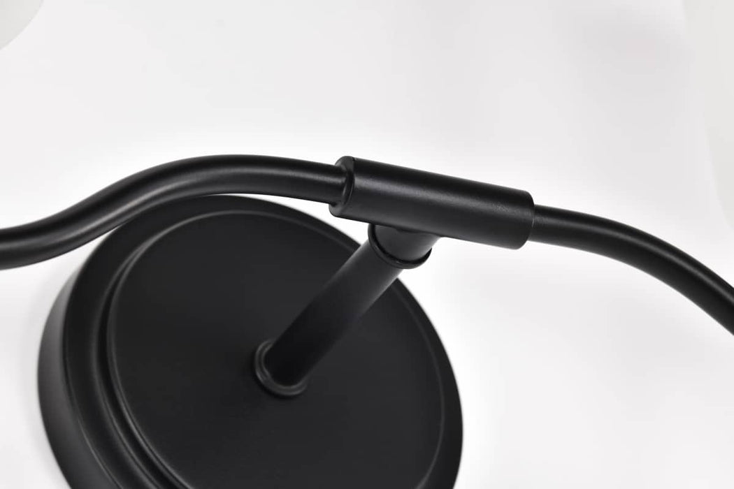 Vanity Nuvo 60-8212 Liam - 2 Light Vanity - Matte Black - White Opal Glass Nuvo