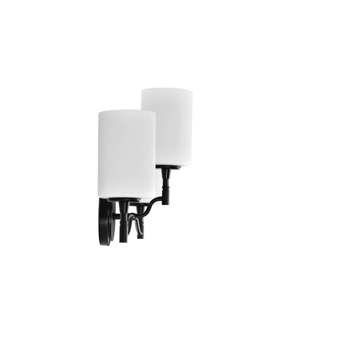 Vanity Nuvo 60-8213 Liam - 3 Light Vanity - Matte Black - White Opal Glass Nuvo