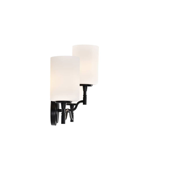 Vanity Nuvo 60-8213 Liam - 3 Light Vanity - Matte Black - White Opal Glass Nuvo