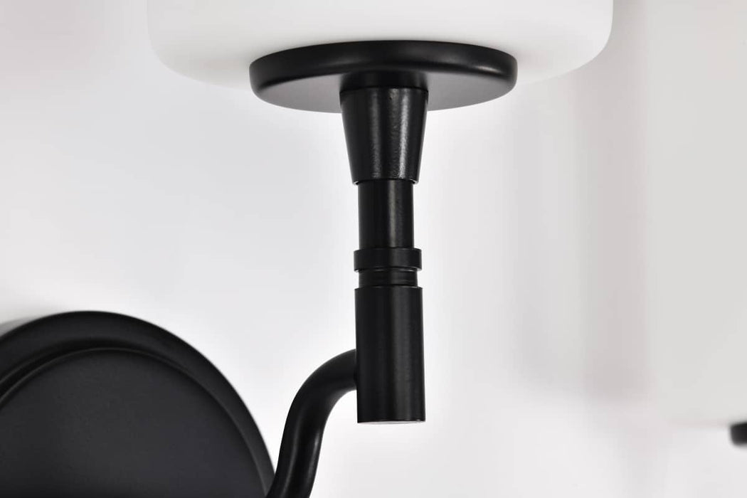 Vanity Nuvo 60-8213 Liam - 3 Light Vanity - Matte Black - White Opal Glass Nuvo