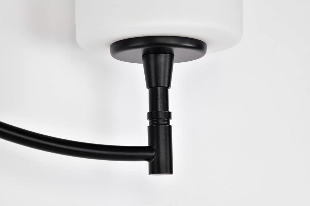 Vanity Nuvo 60-8213 Liam - 3 Light Vanity - Matte Black - White Opal Glass Nuvo