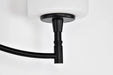 Vanity Nuvo 60-8213 Liam - 3 Light Vanity - Matte Black - White Opal Glass Nuvo