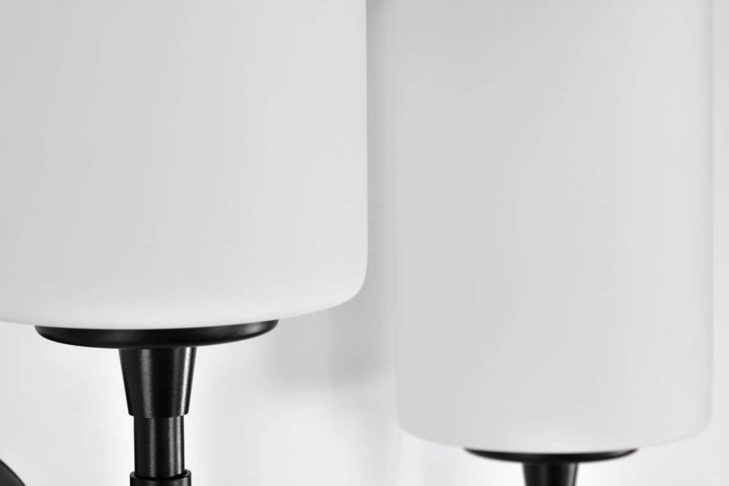 Vanity Nuvo 60-8213 Liam - 3 Light Vanity - Matte Black - White Opal Glass Nuvo
