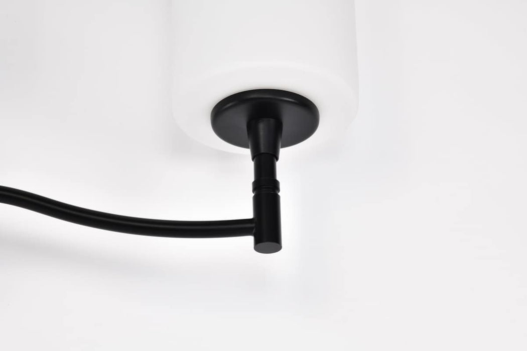 Vanity Nuvo 60-8213 Liam - 3 Light Vanity - Matte Black - White Opal Glass Nuvo