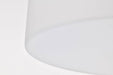Pendant Nuvo 60-8214 Liam - 3 Light Pendant - Matte Black - White Opal Glass Nuvo