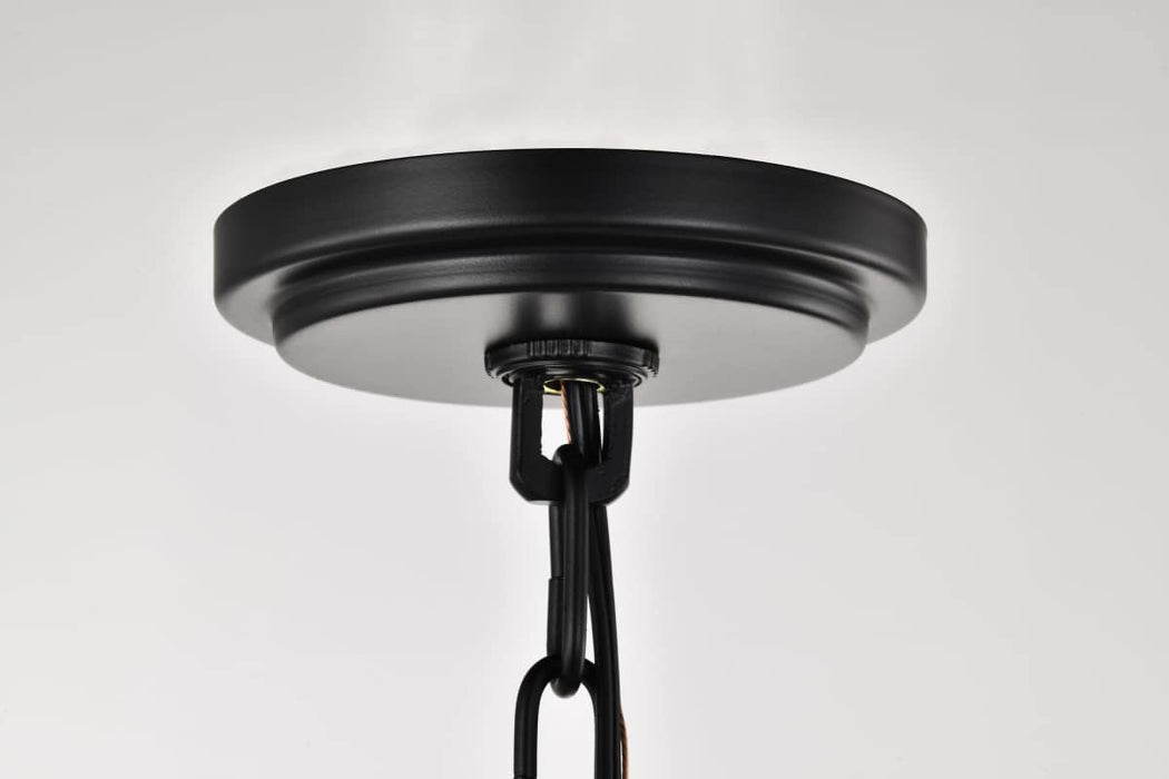 Pendant Nuvo 60-8214 Liam - 3 Light Pendant - Matte Black - White Opal Glass Nuvo