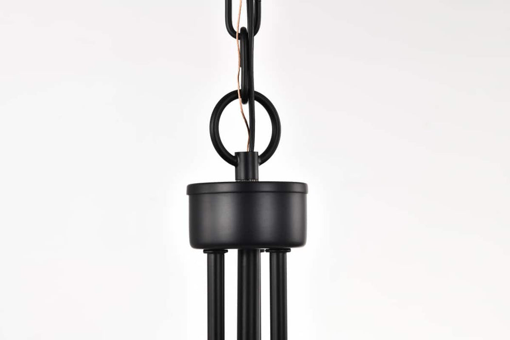 Pendant Nuvo 60-8214 Liam - 3 Light Pendant - Matte Black - White Opal Glass Nuvo