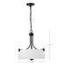 Pendant Nuvo 60-8214 Liam - 3 Light Pendant - Matte Black - White Opal Glass Nuvo