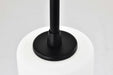 Mini Pendant Nuvo 60-8215 Liam - 1 Light Mini Pendant - Matte Black - White Opal Glass Nuvo