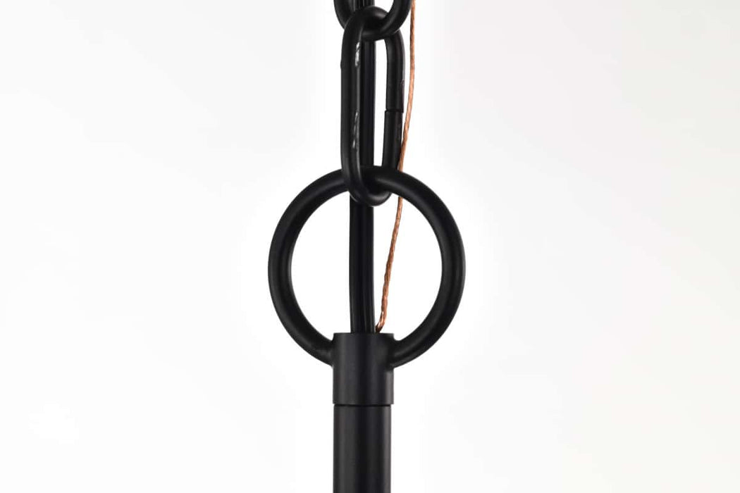 Mini Pendant Nuvo 60-8215 Liam - 1 Light Mini Pendant - Matte Black - White Opal Glass Nuvo