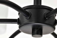 Chandelier Nuvo 60-8216 Liam - 6 Light Chandelier - Matte Black - White Opal Glass Nuvo