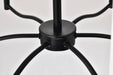 Chandelier Nuvo 60-8216 Liam - 6 Light Chandelier - Matte Black - White Opal Glass Nuvo