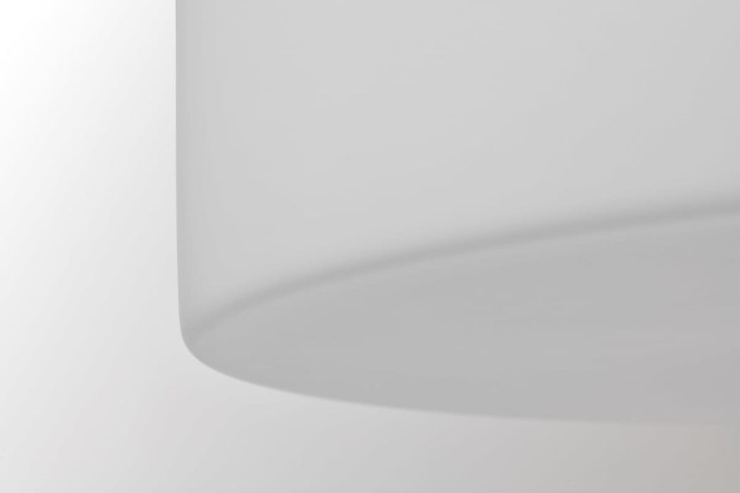 Flush Mount Nuvo 60-8217 Liam - 3 Light Flush Mount - Matte Black - White Opal Glass Nuvo