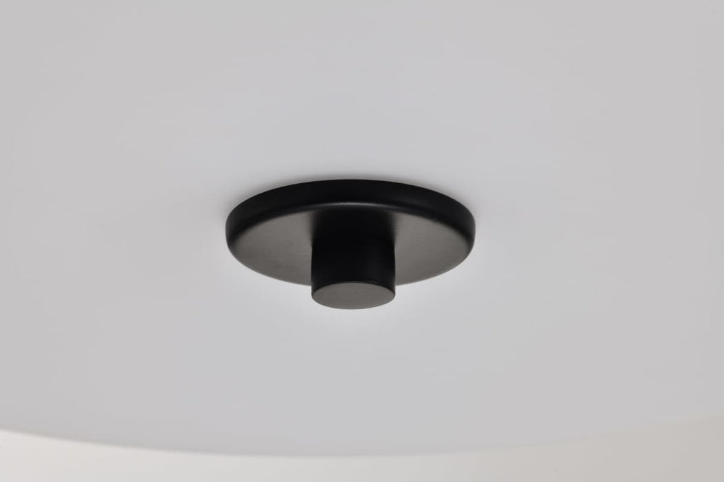 Flush Mount Nuvo 60-8217 Liam - 3 Light Flush Mount - Matte Black - White Opal Glass Nuvo