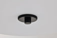 Flush Mount Nuvo 60-8217 Liam - 3 Light Flush Mount - Matte Black - White Opal Glass Nuvo