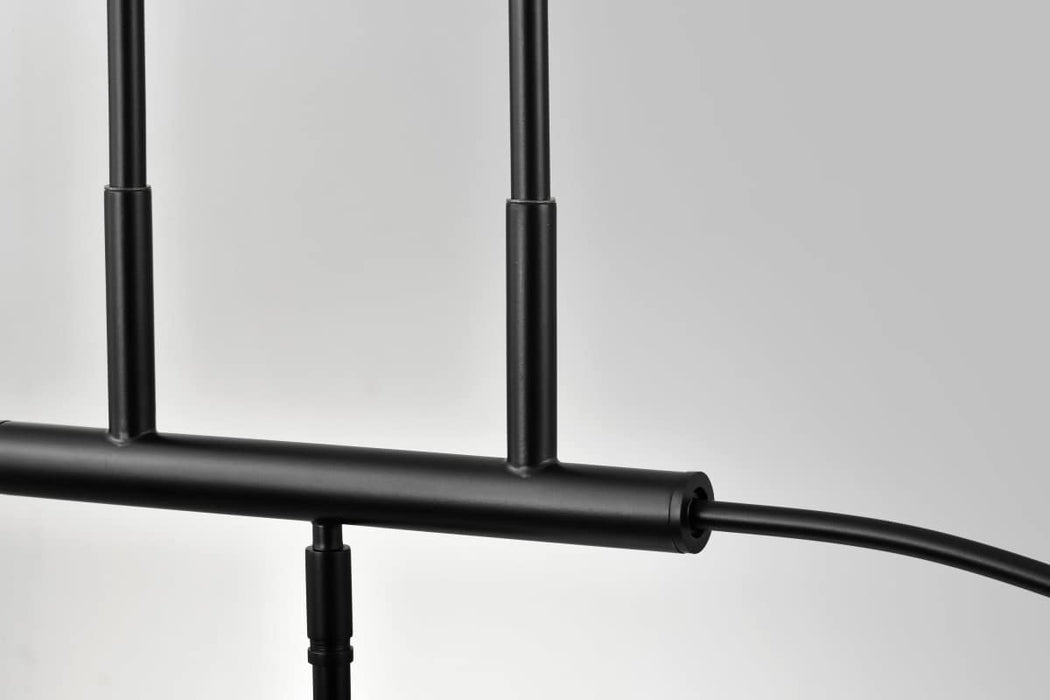 Pendant Nuvo 60-8218 Liam - 3 Light Island Pendant - Matte Black - White Opal Glass Nuvo