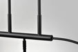 Pendant Nuvo 60-8218 Liam - 3 Light Island Pendant - Matte Black - White Opal Glass Nuvo