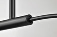 Pendant Nuvo 60-8218 Liam - 3 Light Island Pendant - Matte Black - White Opal Glass Nuvo