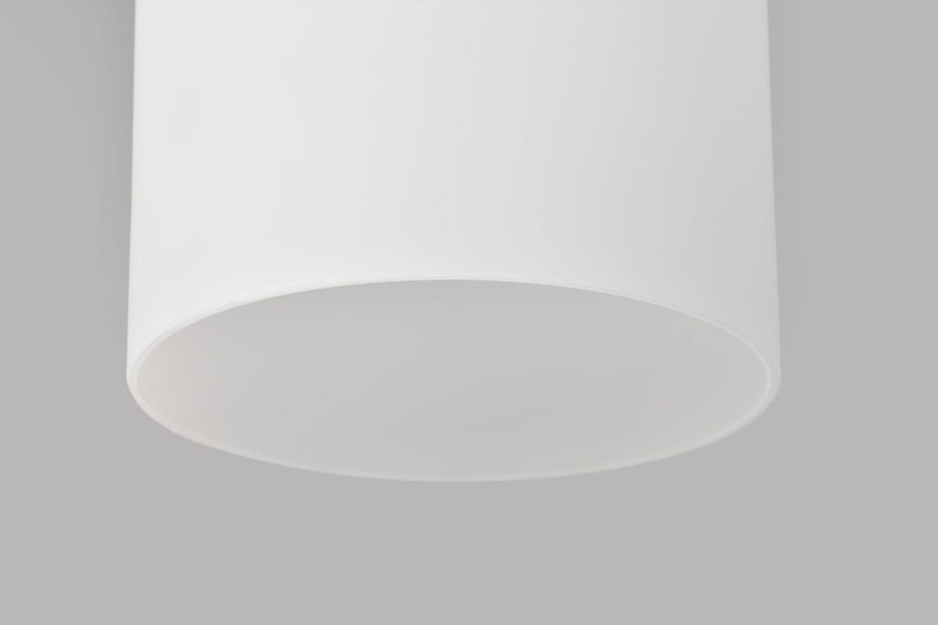 Pendant Nuvo 60-8218 Liam - 3 Light Island Pendant - Matte Black - White Opal Glass Nuvo