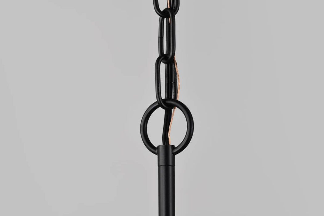 Pendant Nuvo 60-8218 Liam - 3 Light Island Pendant - Matte Black - White Opal Glass Nuvo